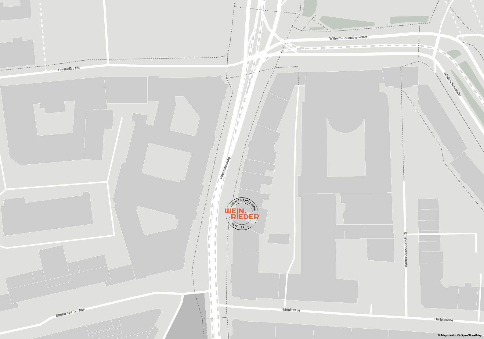 Map von Lage des Ladens